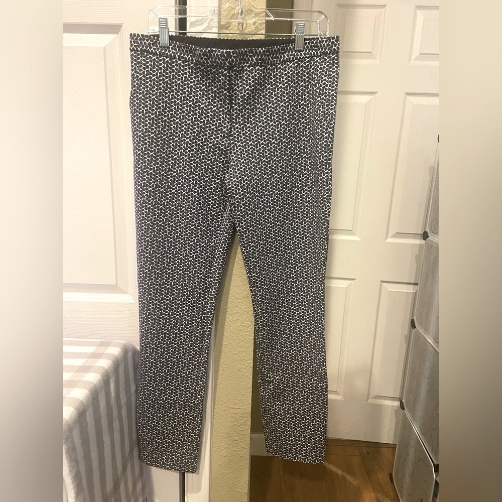 Tory Burch geometric pattern straight pants size 8